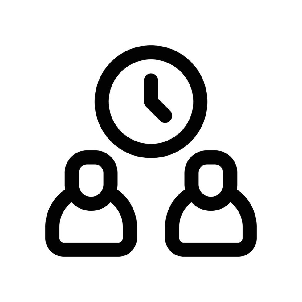 collaboration icon. line icon for your website, mobile, presentation, and logo design. vector