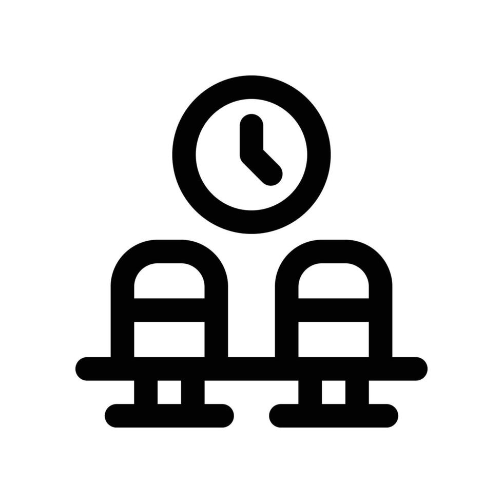 waiting room icon. line icon for your website, mobile, presentation, and logo design. vector