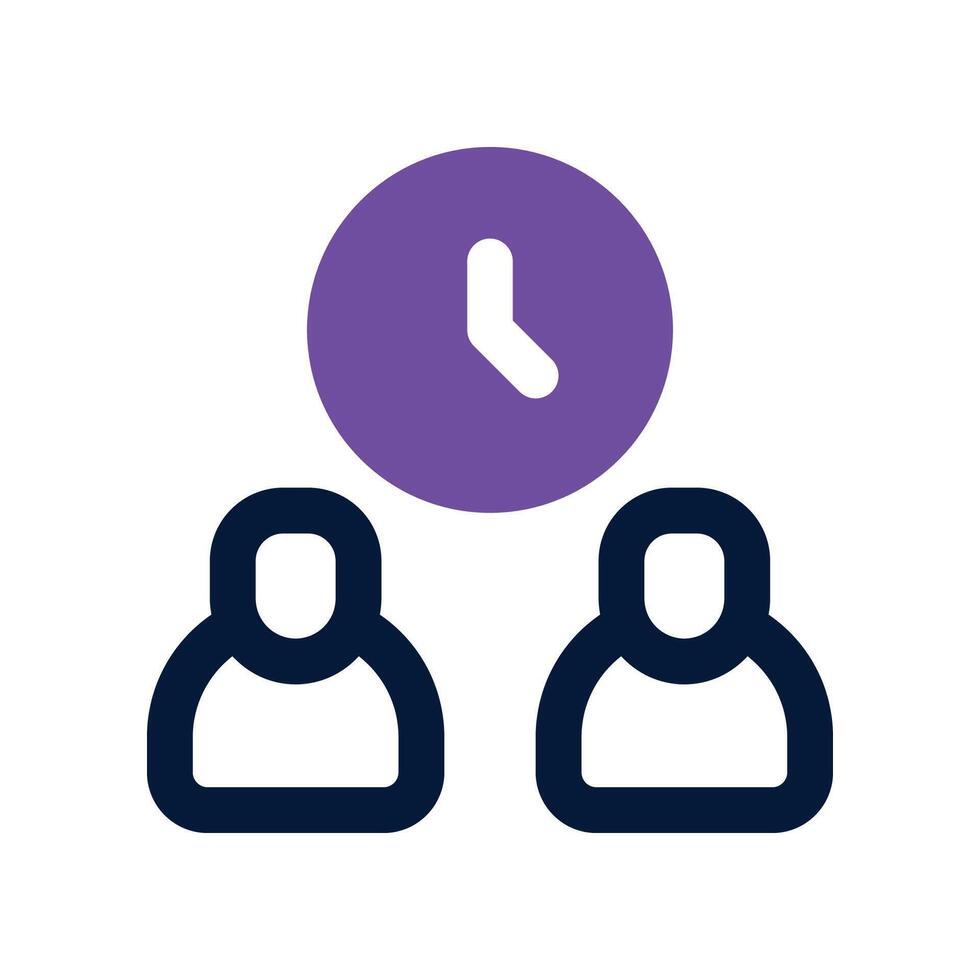 collaboration icon. dual tone icon for your website, mobile, presentation, and logo design. vector