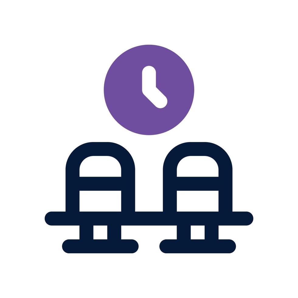 waiting room icon. dual tone icon for your website, mobile, presentation, and logo design. vector