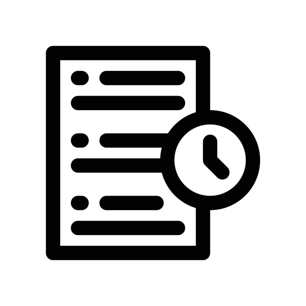 task icon. line icon for your website, mobile, presentation, and logo design. vector