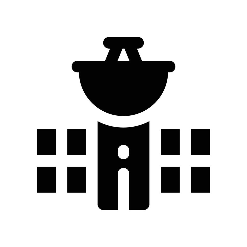 satellite icon. glyph icon for your website, mobile, presentation, and logo design. vector