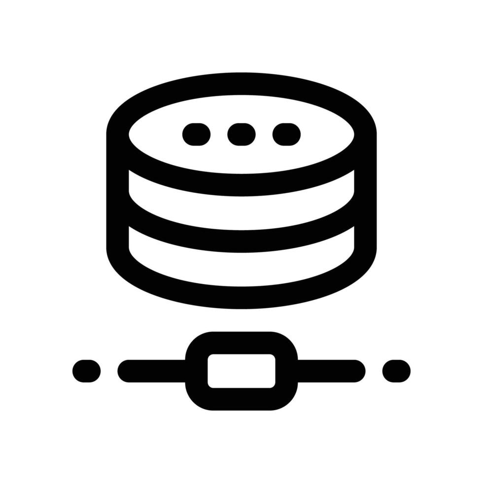 database icon. line icon for your website, mobile, presentation, and logo design. vector