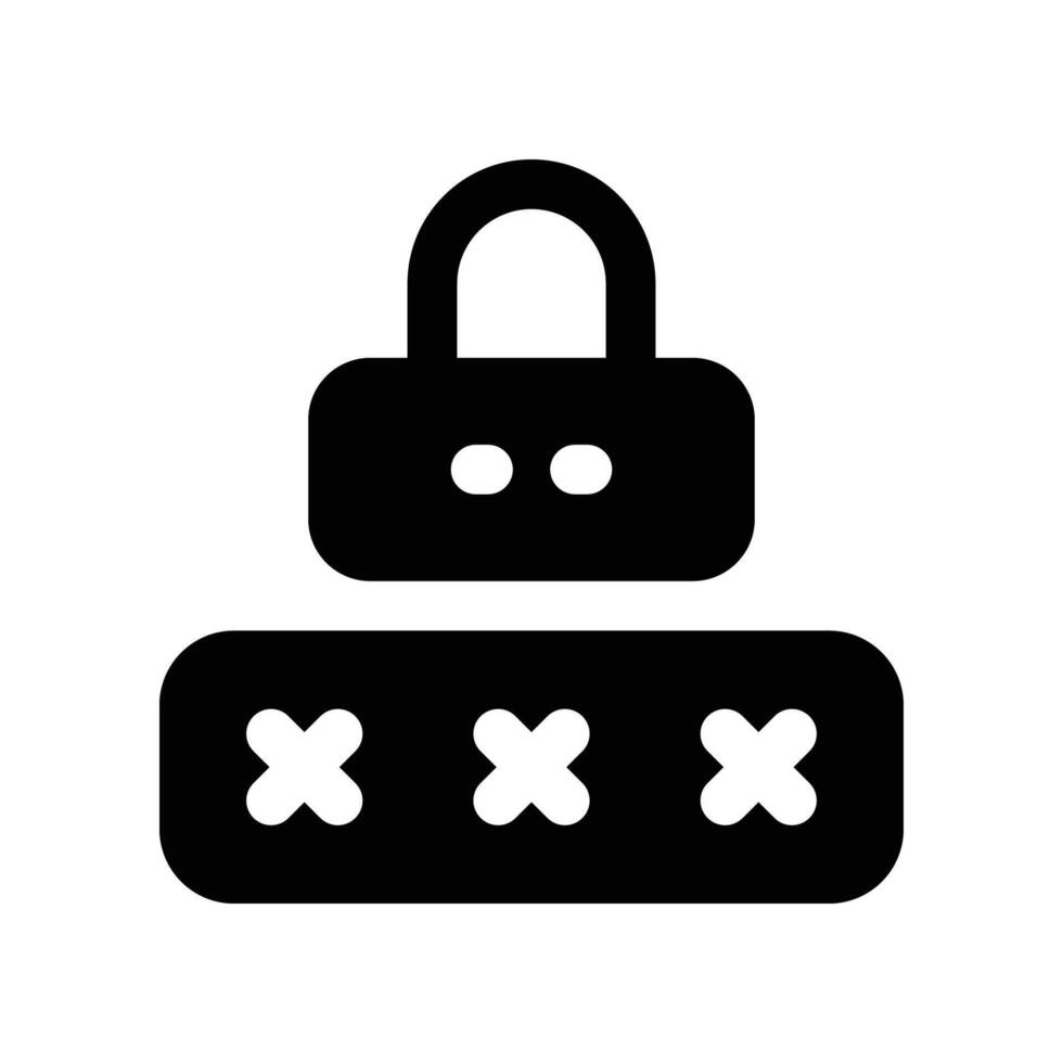 encryption icon. glyph icon for your website, mobile, presentation, and logo design. vector