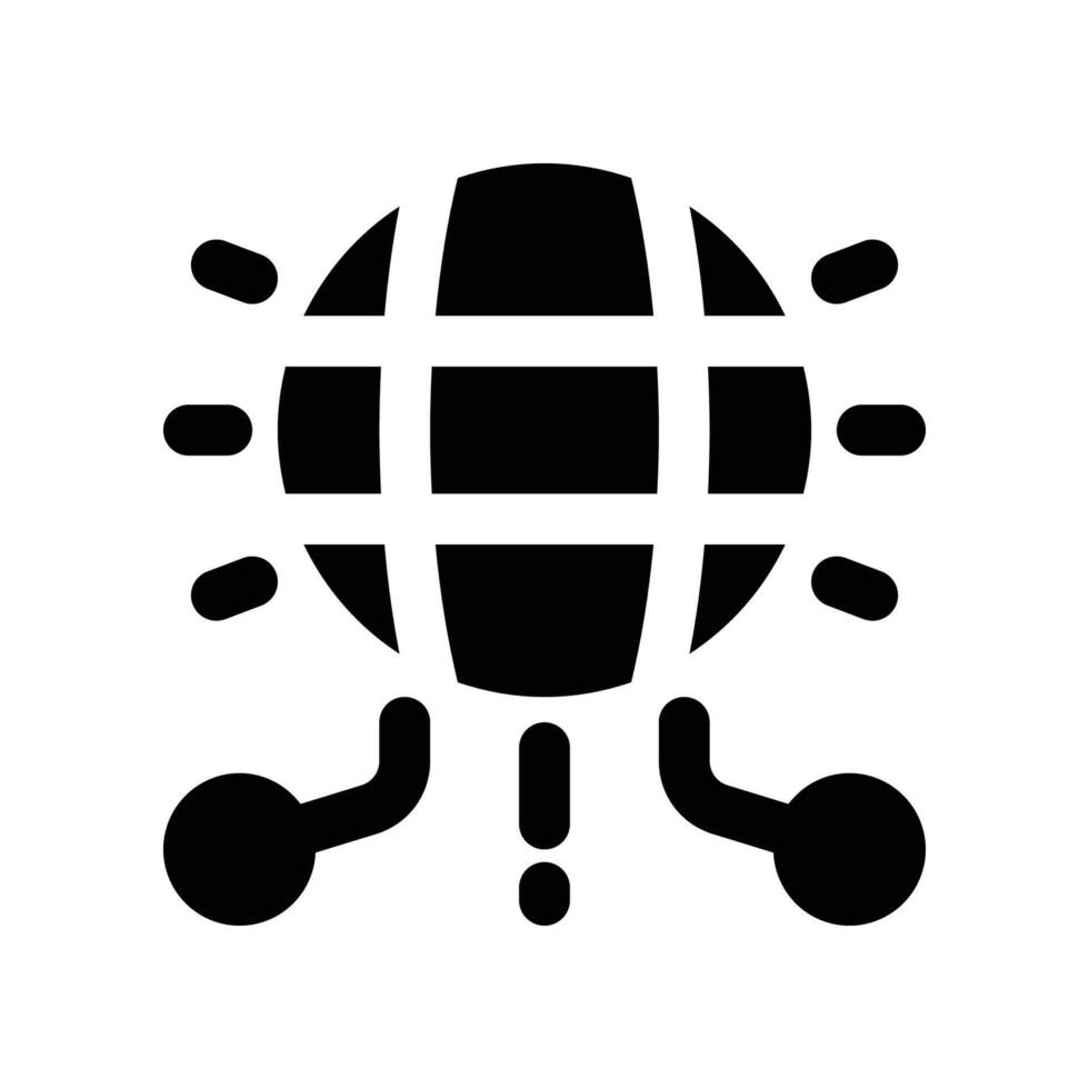 internet icon. glyph icon for your website, mobile, presentation, and logo design. vector