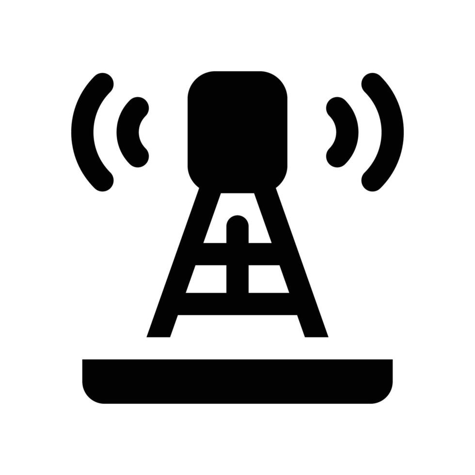 antenna icon. glyph icon for your website, mobile, presentation, and logo design. vector