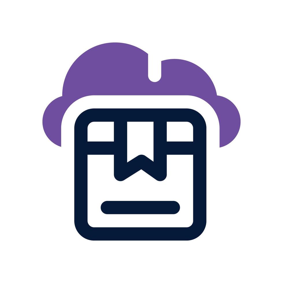 package cloud icon. dual tone icon for your website, mobile, presentation, and logo design. vector
