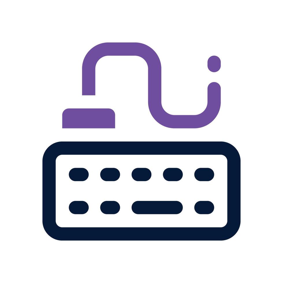 keyboard icon. dual tone icon for your website, mobile, presentation, and logo design. vector