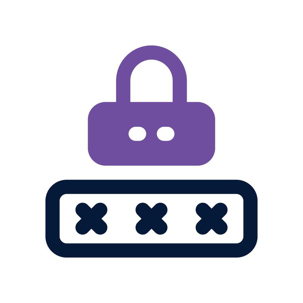 encryption icon. dual tone icon for your website, mobile, presentation, and logo design. vector