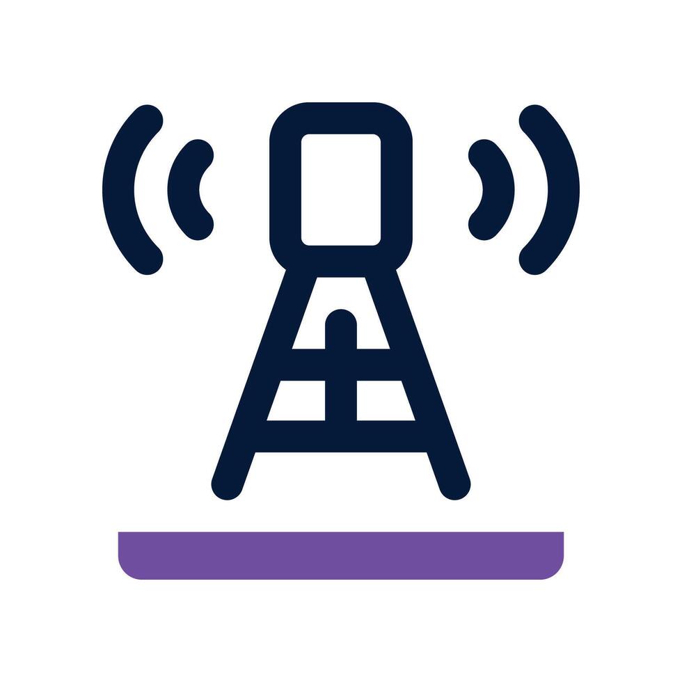 antenna icon. dual tone icon for your website, mobile, presentation, and logo design. vector