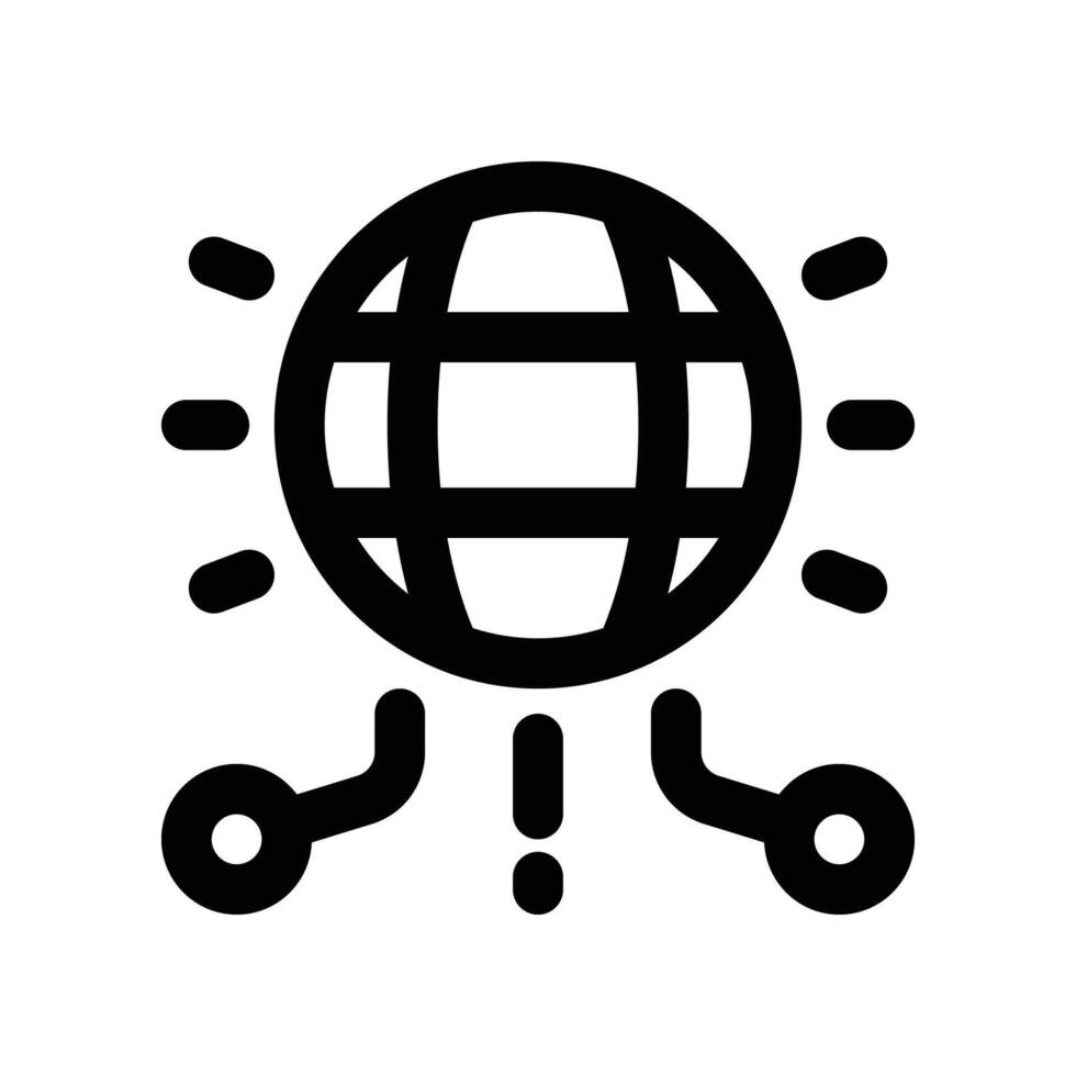 internet icon. line icon for your website, mobile, presentation, and logo design. vector