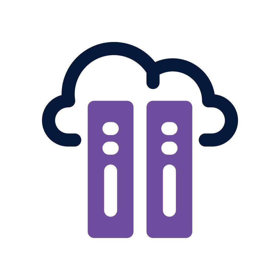 data cloud icon. dual tone icon for your website, mobile, presentation, and logo design. vector