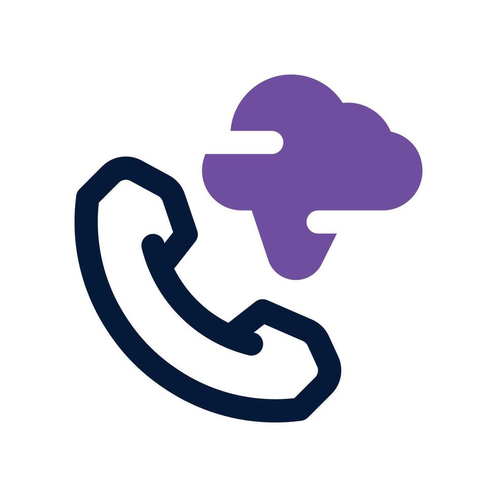 phone call icon. dual tone icon for your website, mobile, presentation, and logo design. vector