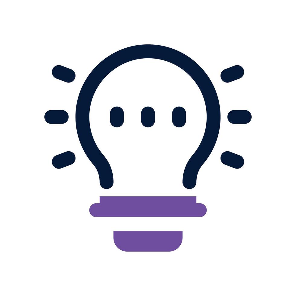 idea icon. dual tone icon for your website, mobile, presentation, and logo design. vector