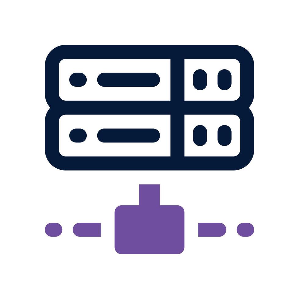 server icon. dual tone icon for your website, mobile, presentation, and logo design. vector