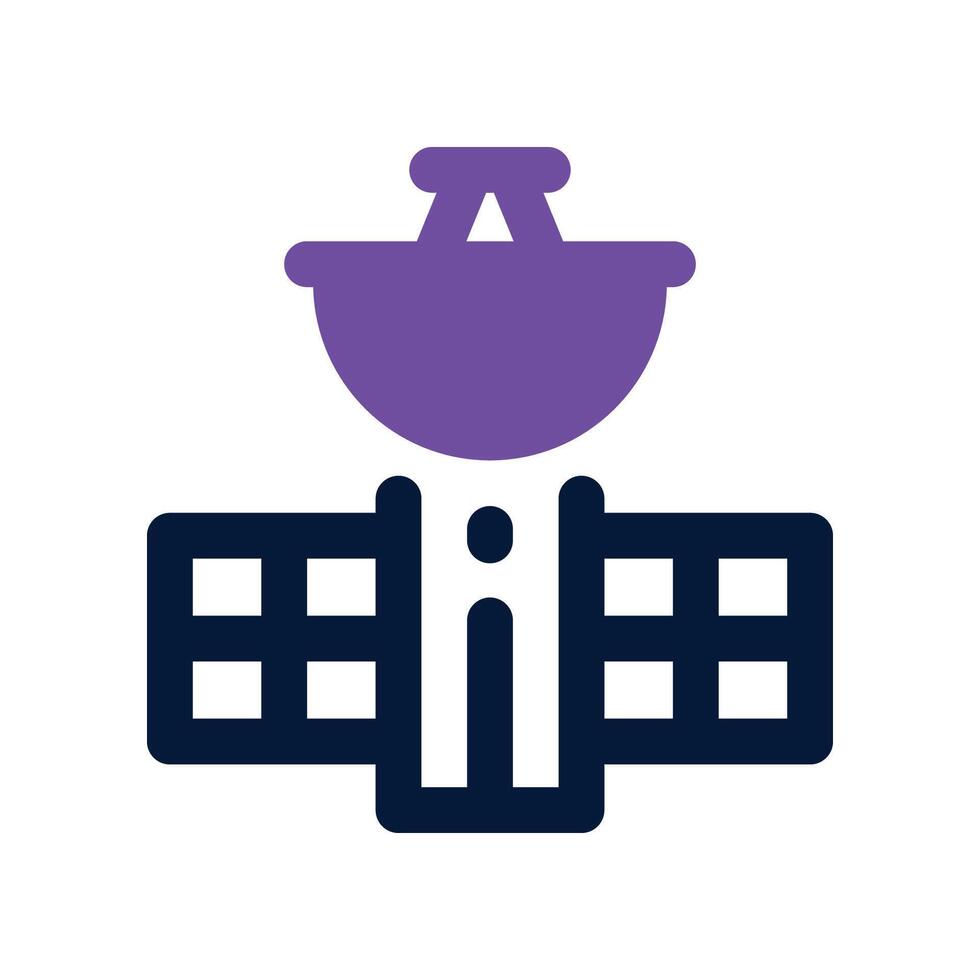 satellite icon. dual tone icon for your website, mobile, presentation, and logo design. vector