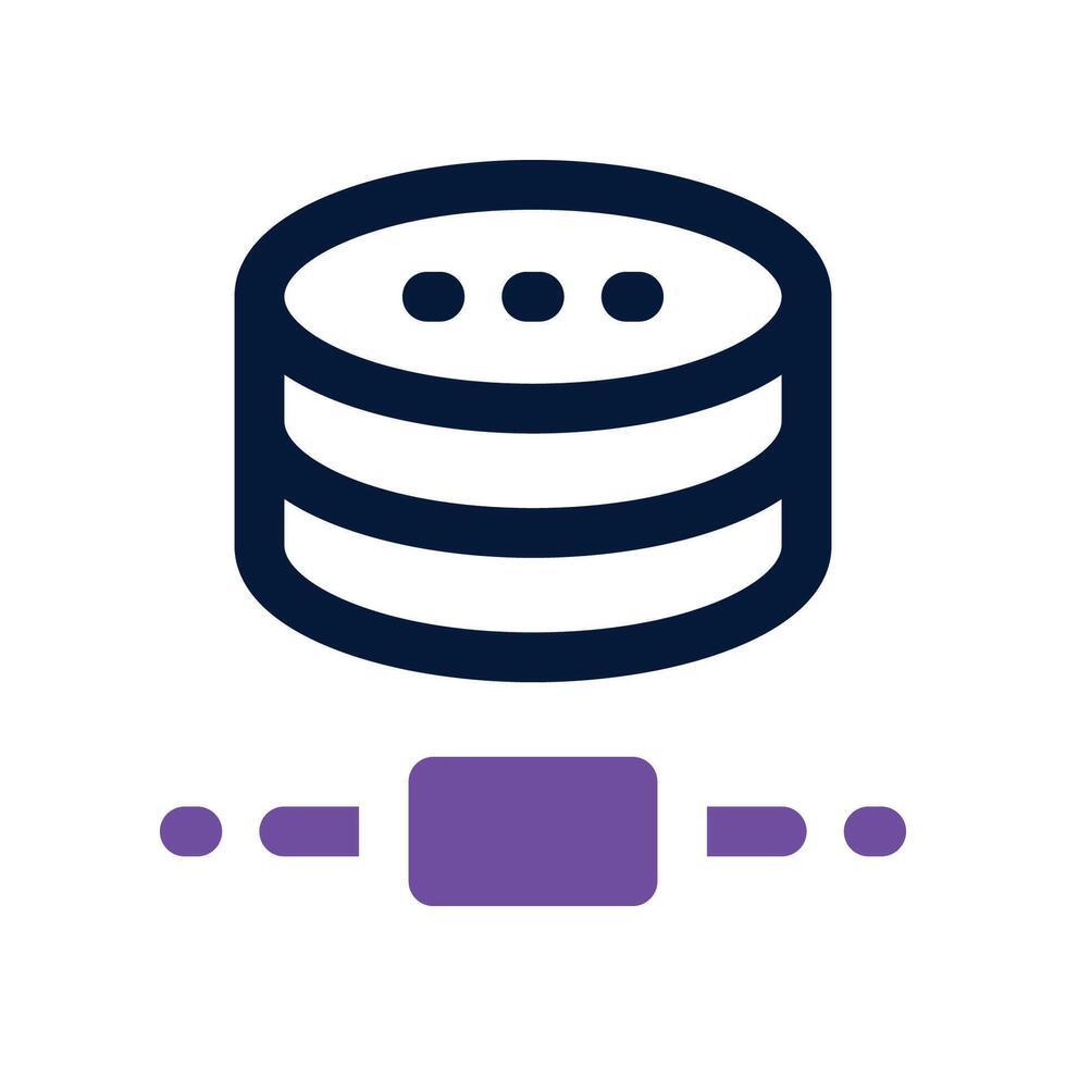 database icon. dual tone icon for your website, mobile, presentation, and logo design. vector