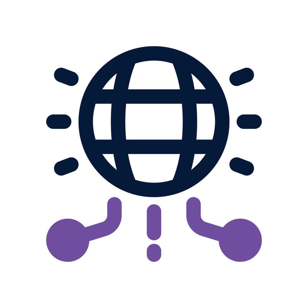 internet icon. dual tone icon for your website, mobile, presentation, and logo design. vector