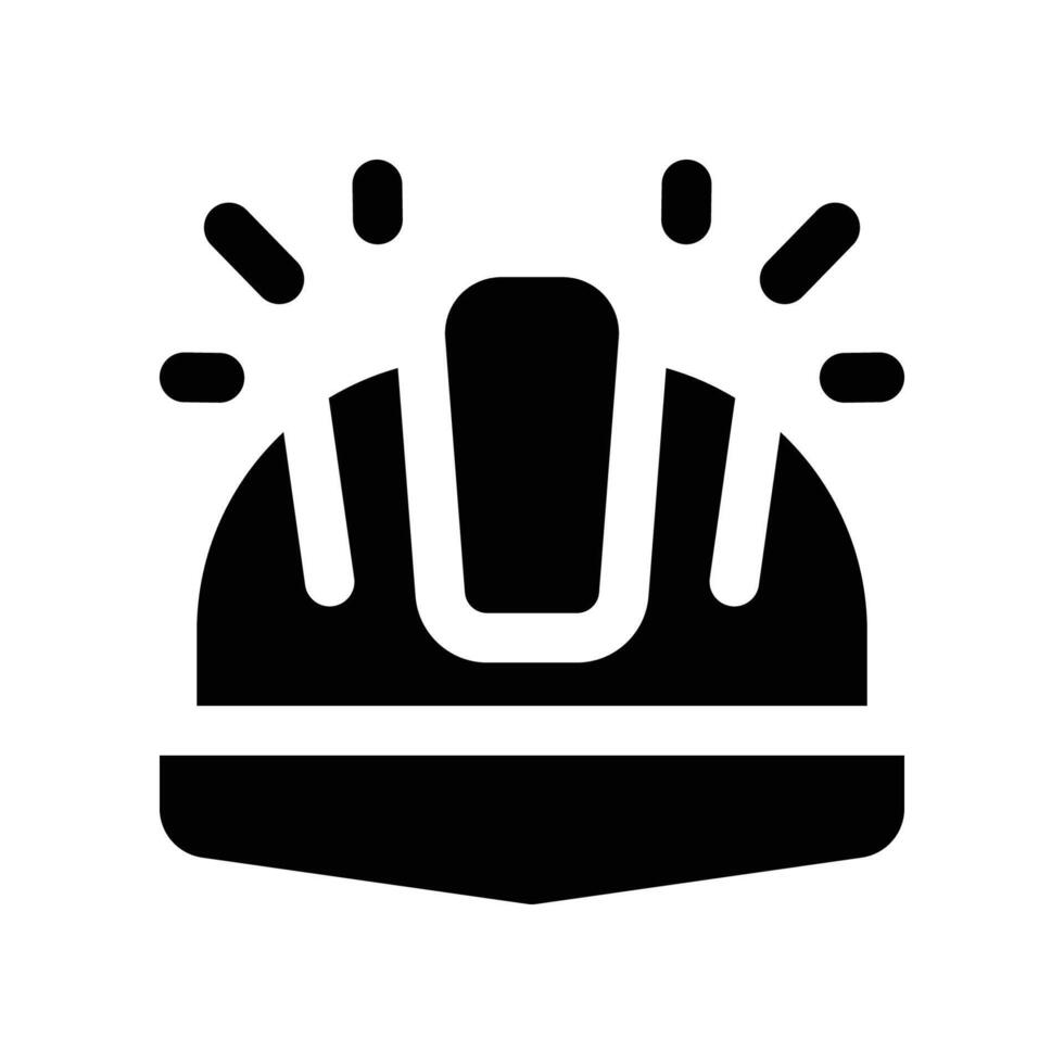 helmet icon. glyph icon for your website, mobile, presentation, and logo design. vector