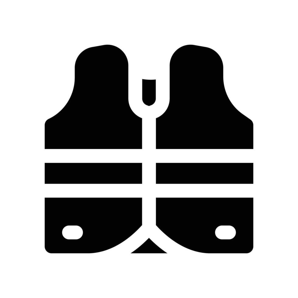 vest icon. glyph icon for your website, mobile, presentation, and logo design. vector