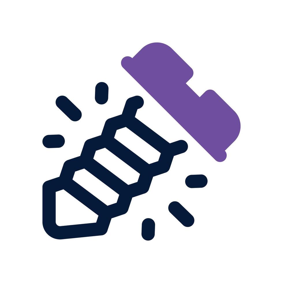 screw icon. dual tone icon for your website, mobile, presentation, and logo design. vector