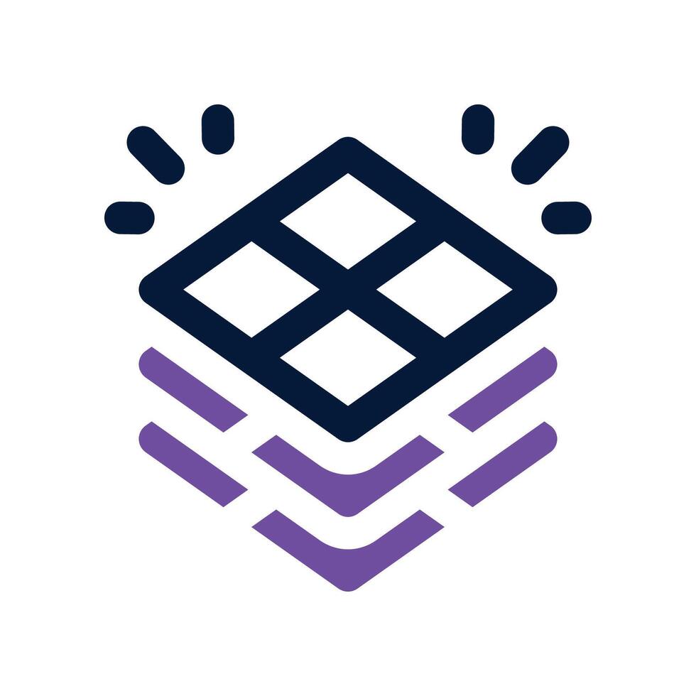 tiles icon. dual tone icon for your website, mobile, presentation, and logo design. vector