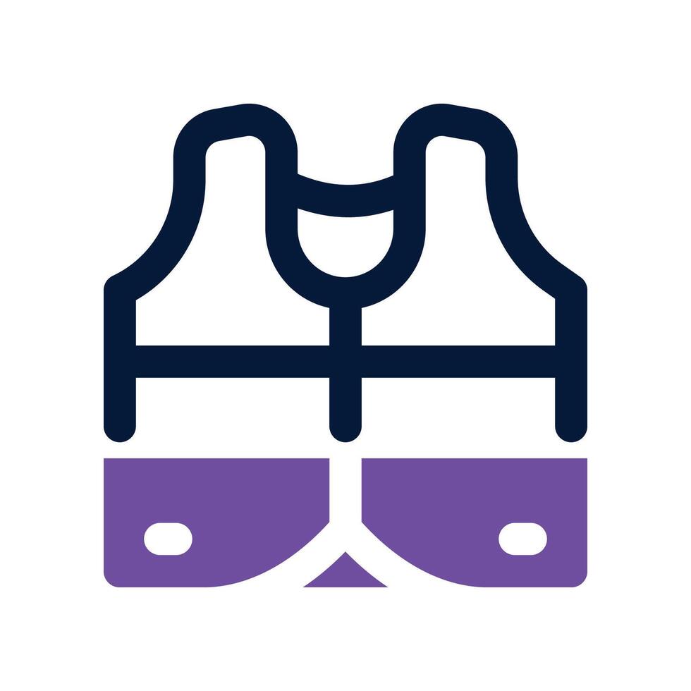 vest icon. dual tone icon for your website, mobile, presentation, and logo design. vector
