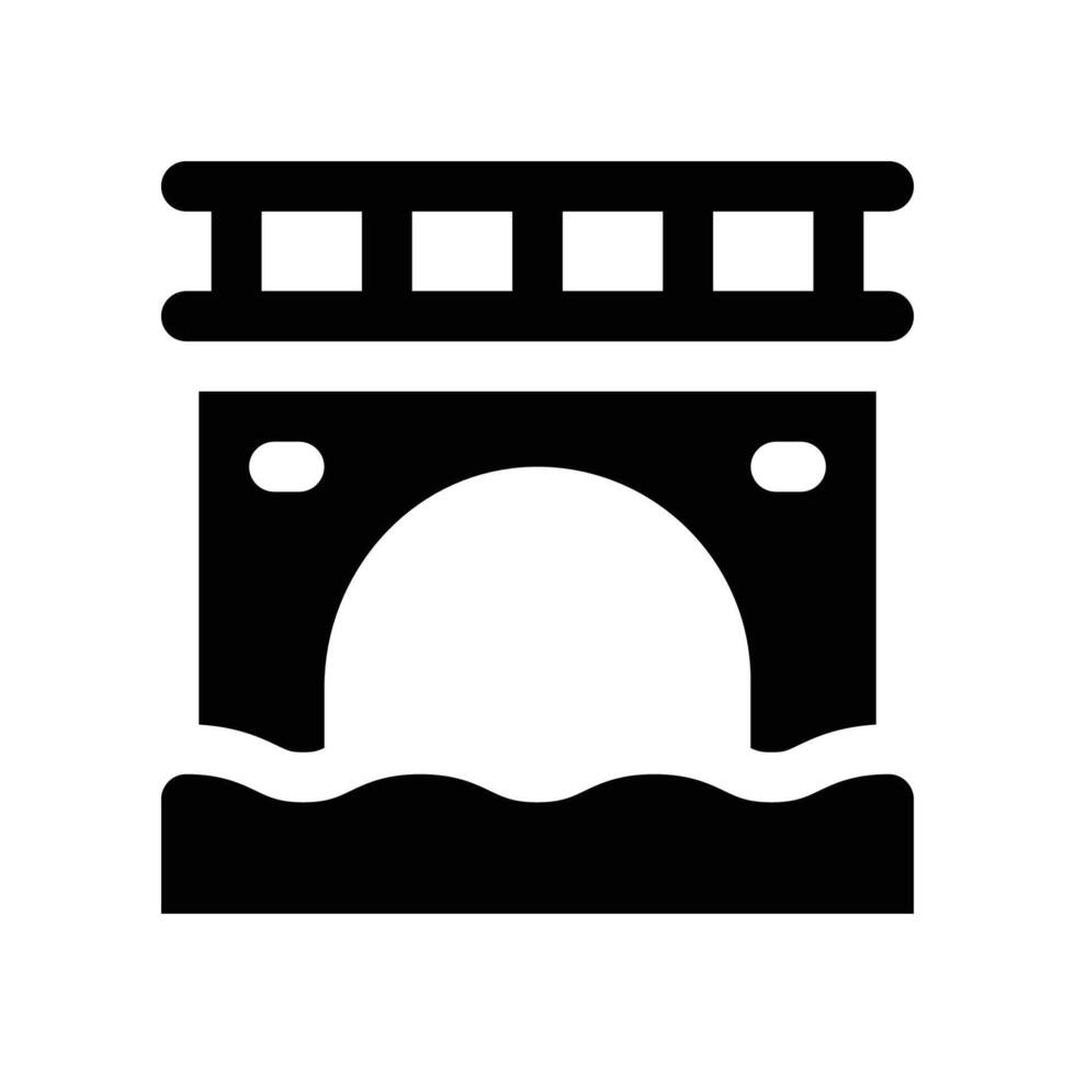 bridges icon. glyph icon for your website, mobile, presentation, and logo design. vector