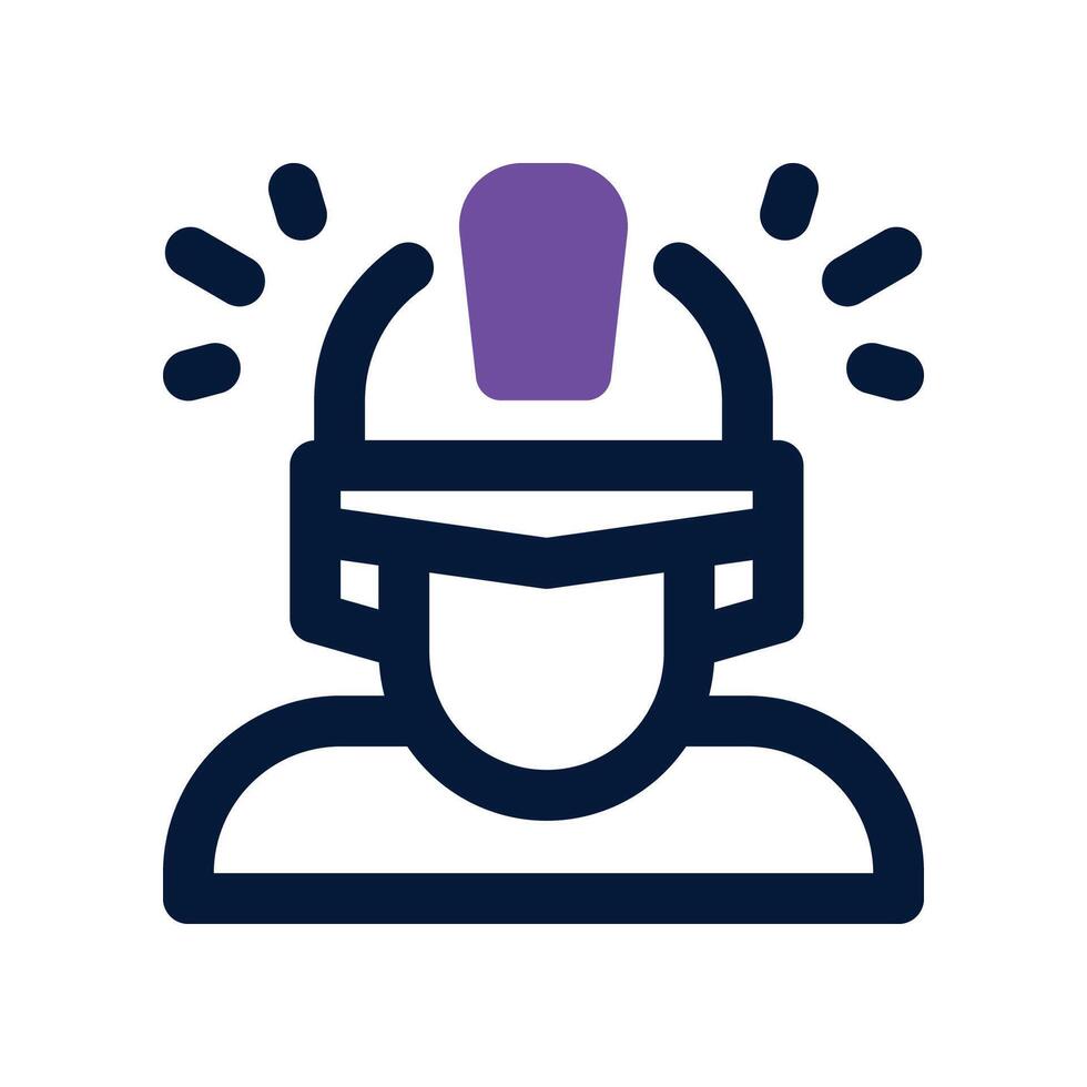 worker icon. dual tone icon for your website, mobile, presentation, and logo design. vector