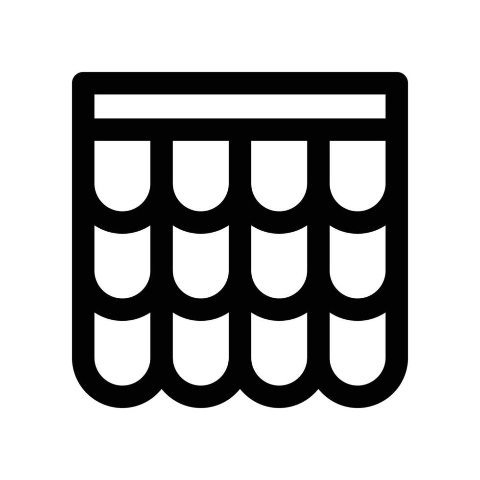 roof icon. line icon for your website, mobile, presentation, and logo design. vector