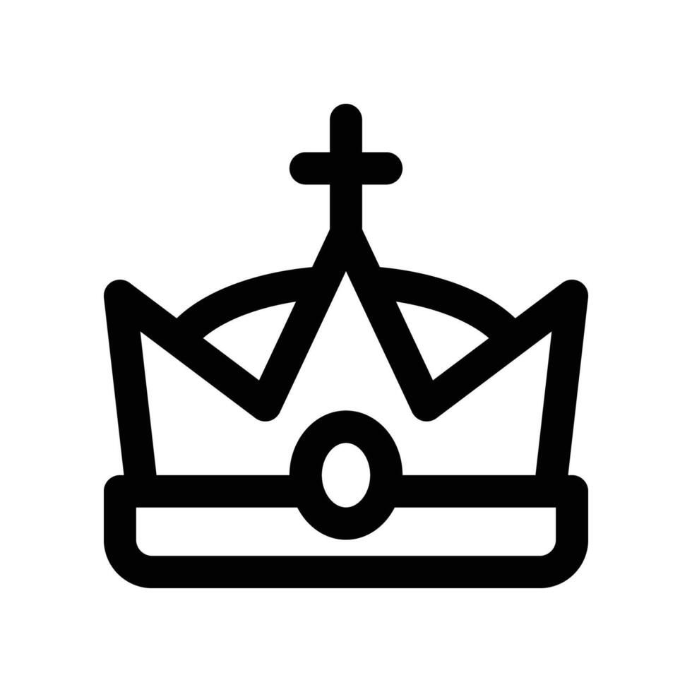 crown icon. line icon for your website, mobile, presentation, and logo design. vector