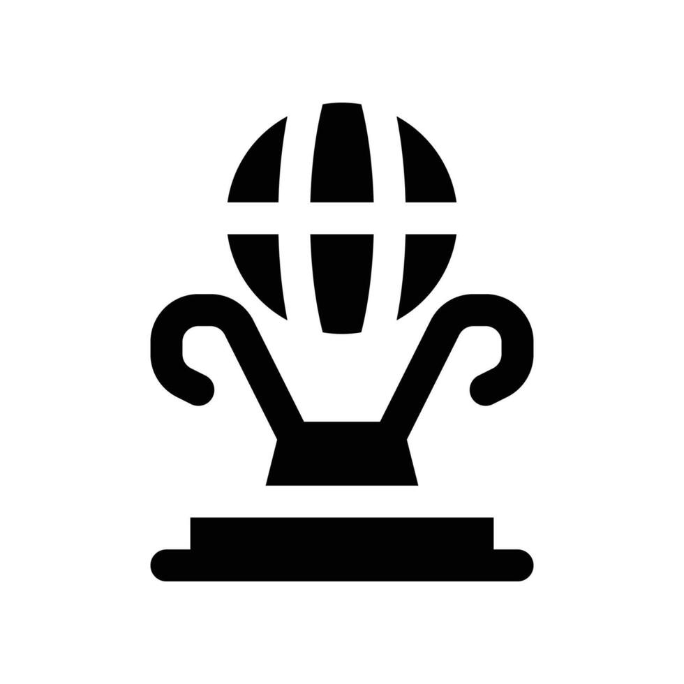 trophy icon. glyph icon for your website, mobile, presentation, and logo design. vector