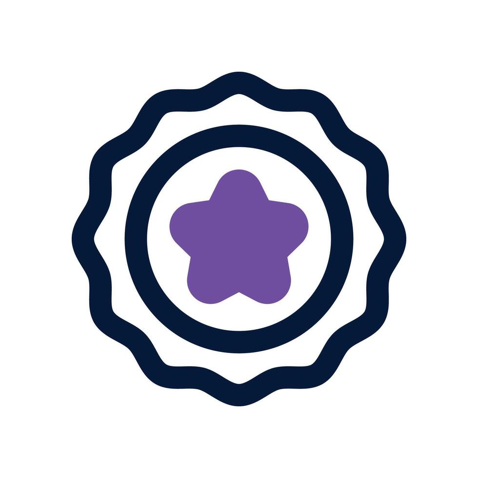 badge icon. dual tone icon for your website, mobile, presentation, and logo design. vector