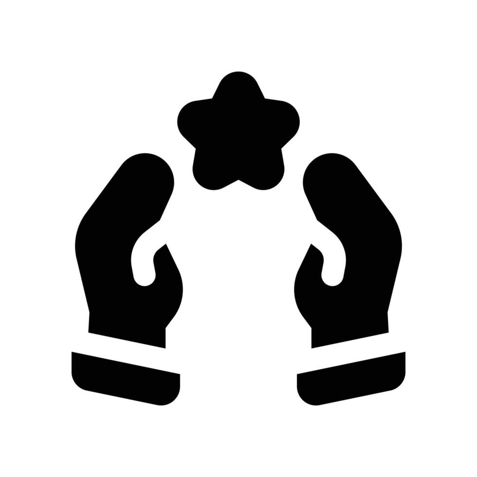 favorite icon. glyph icon for your website, mobile, presentation, and logo design. vector