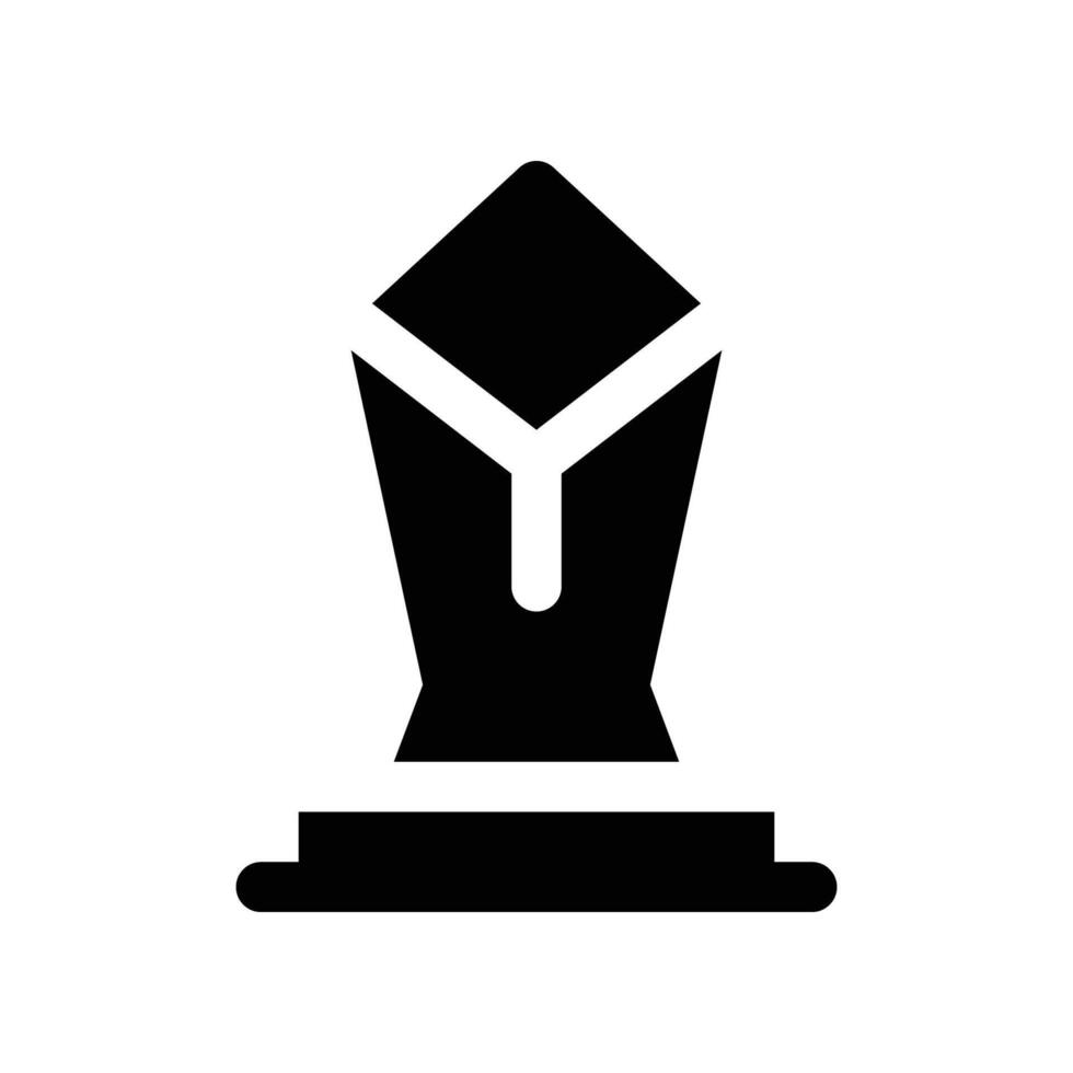 trophy icon. glyph icon for your website, mobile, presentation, and logo design. vector