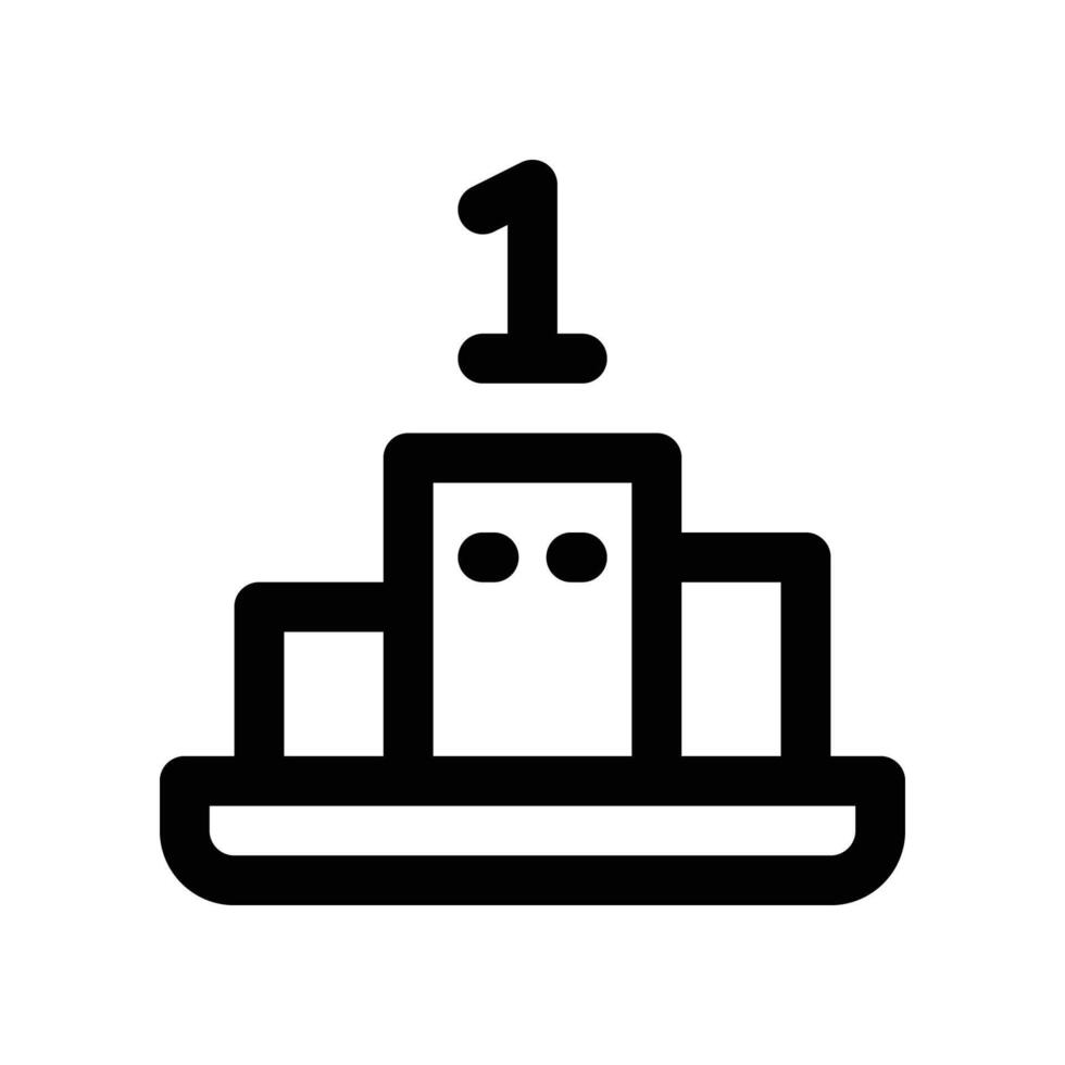 podium icon. line icon for your website, mobile, presentation, and logo design. vector