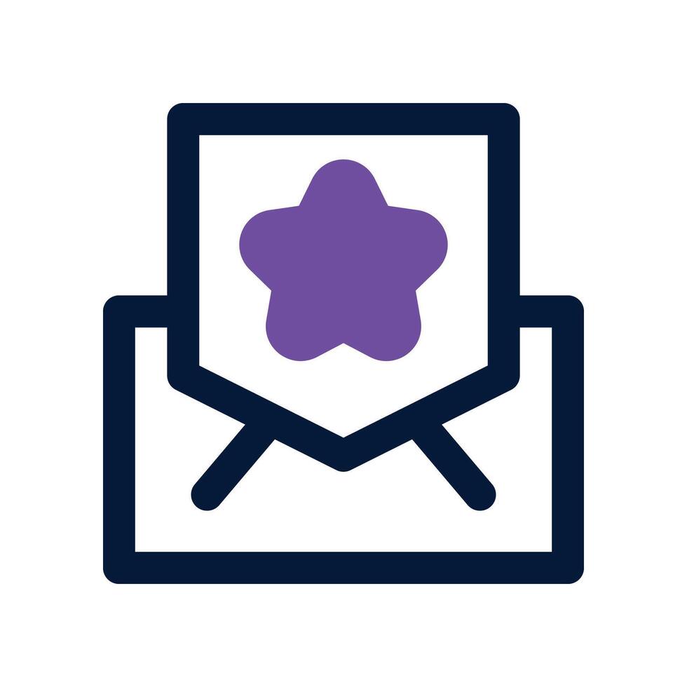 email icon. dual tone icon for your website, mobile, presentation, and logo design. vector