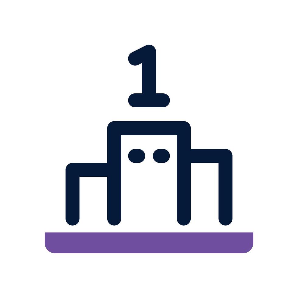 podium icon. dual tone icon for your website, mobile, presentation, and logo design. vector