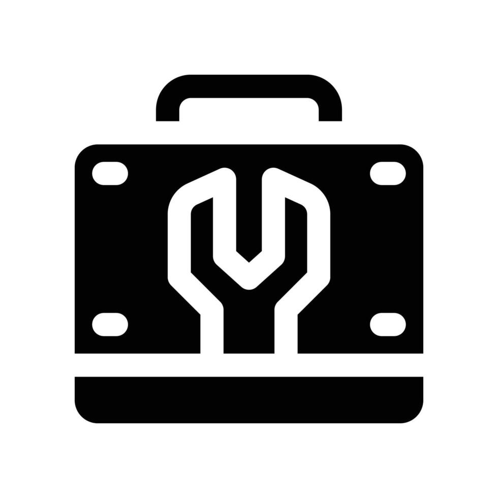 toolbox icon. glyph icon for your website, mobile, presentation, and logo design. vector