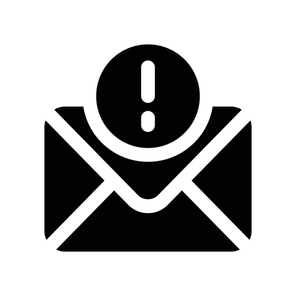 email icon. glyph icon for your website, mobile, presentation, and logo design. vector