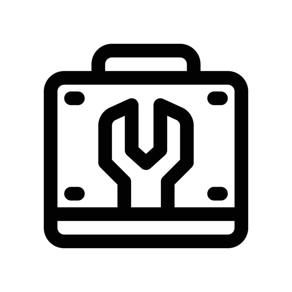 toolbox icon. line icon for your website, mobile, presentation, and logo design. vector