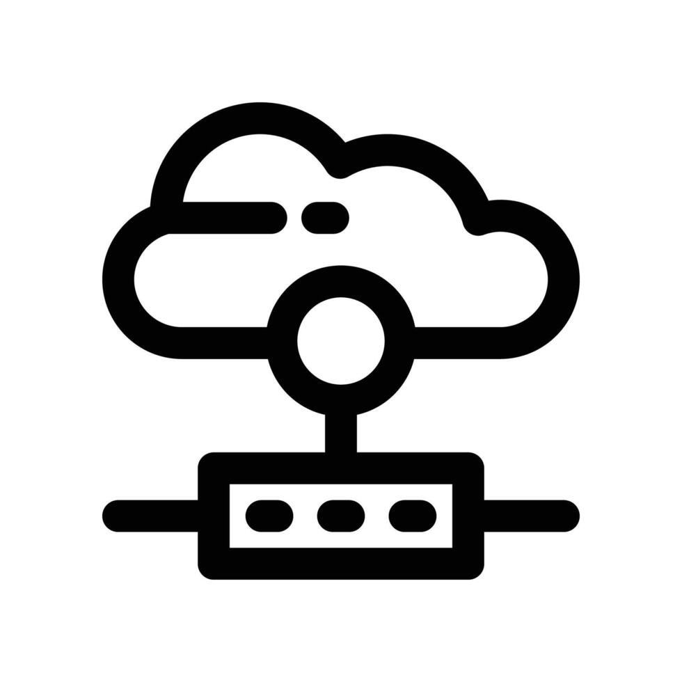 database icon. line icon for your website, mobile, presentation, and logo design. vector