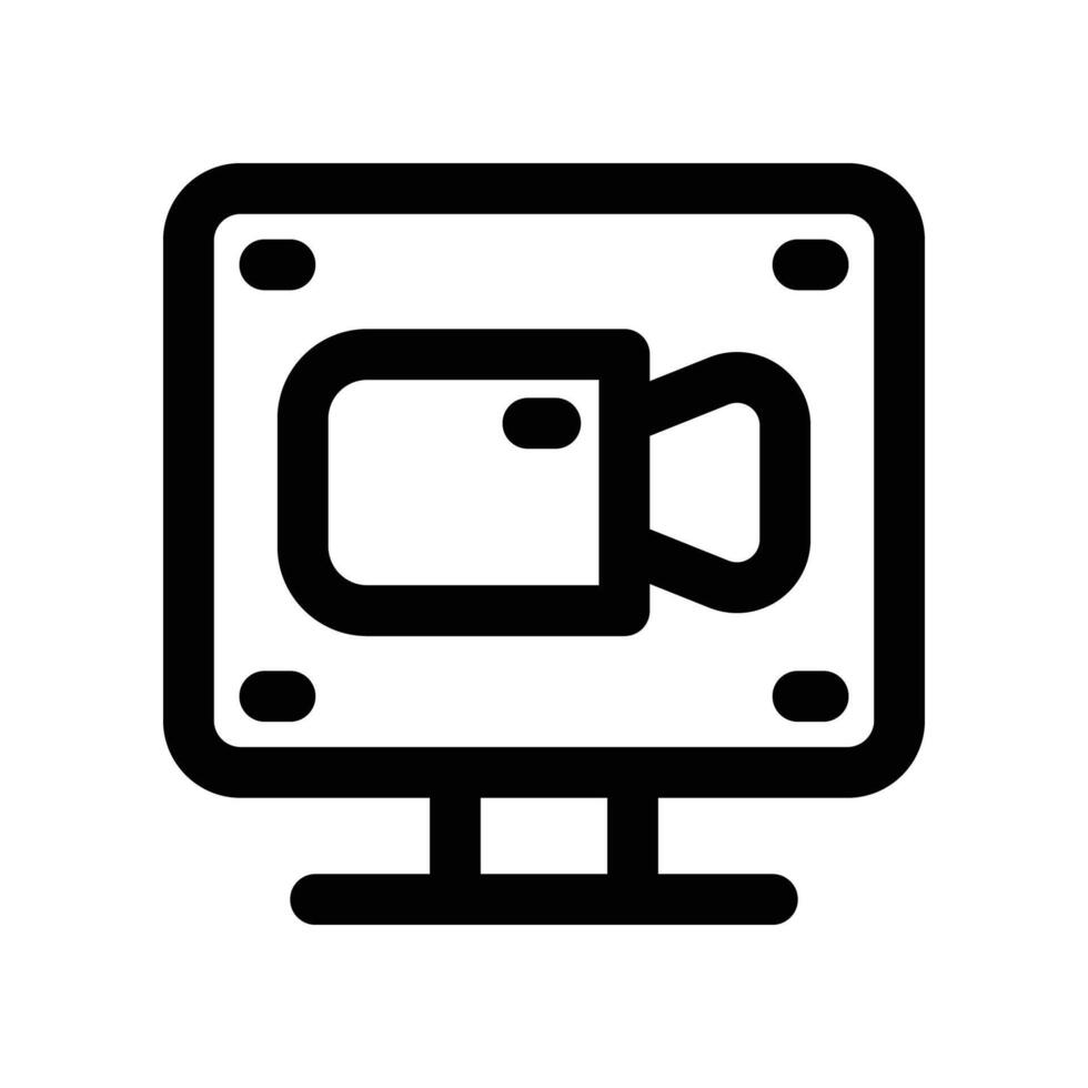call icon. line icon for your website, mobile, presentation, and logo design. vector