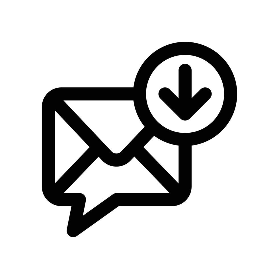 inbox icon. line icon for your website, mobile, presentation, and logo design. vector