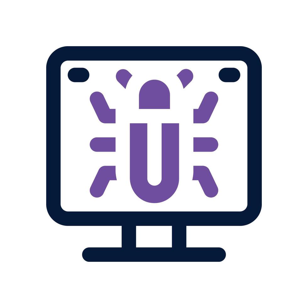 bug icon. dual tone icon for your website, mobile, presentation, and logo design. vector