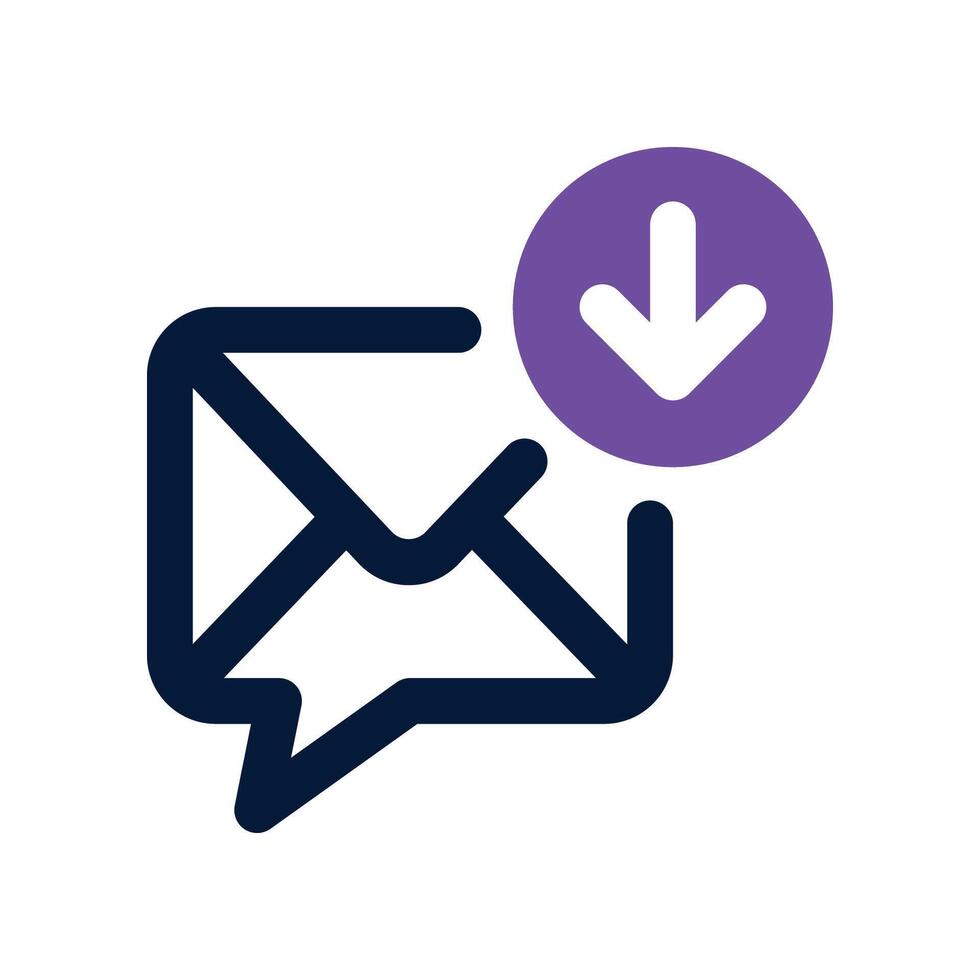 inbox icon. dual tone icon for your website, mobile, presentation, and logo design. vector