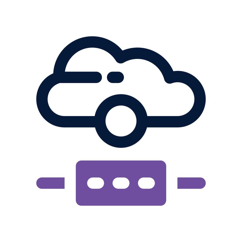 database icon. dual tone icon for your website, mobile, presentation, and logo design. vector