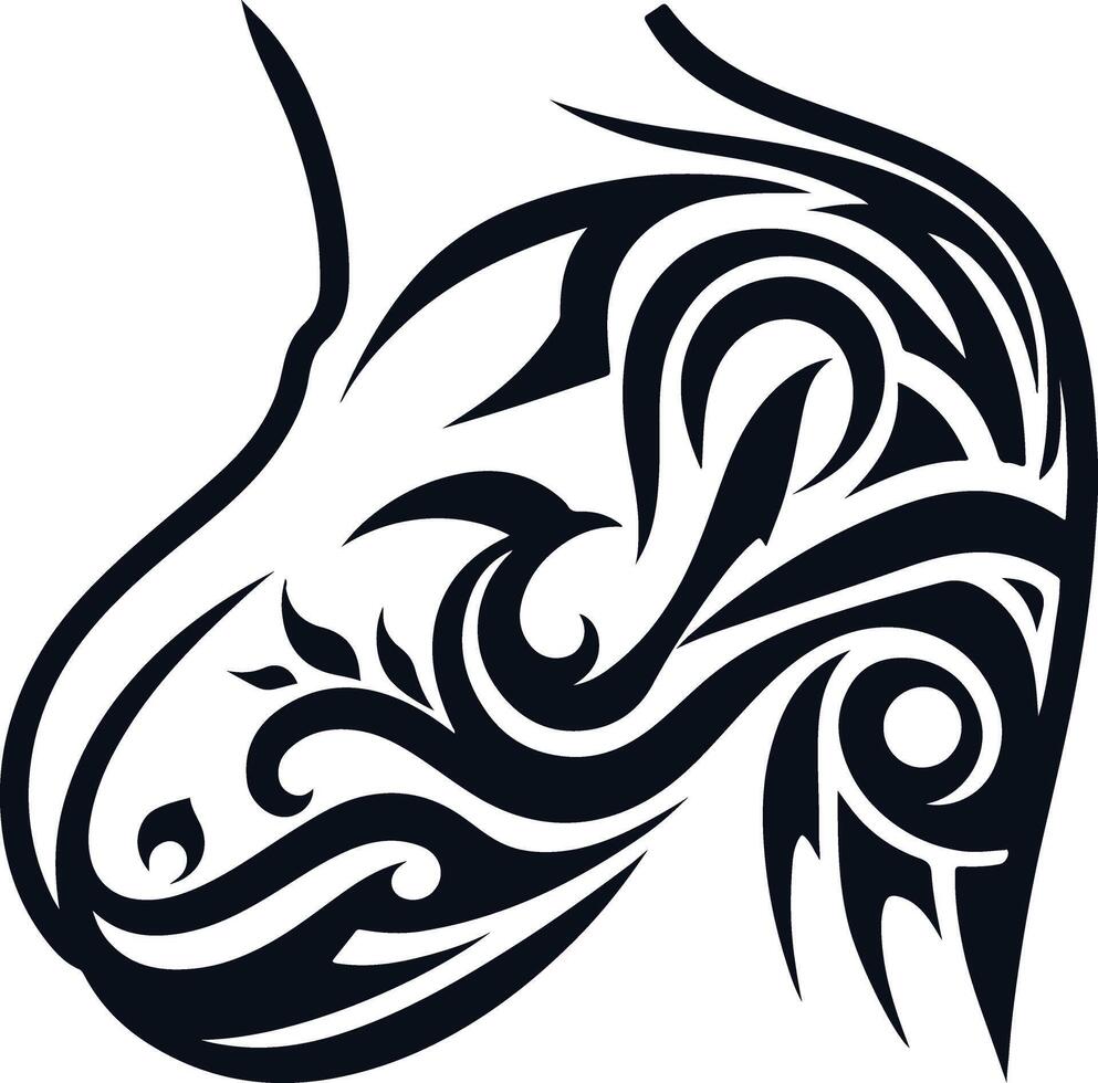 Shoulder Tattoo Design for tatto lover vector