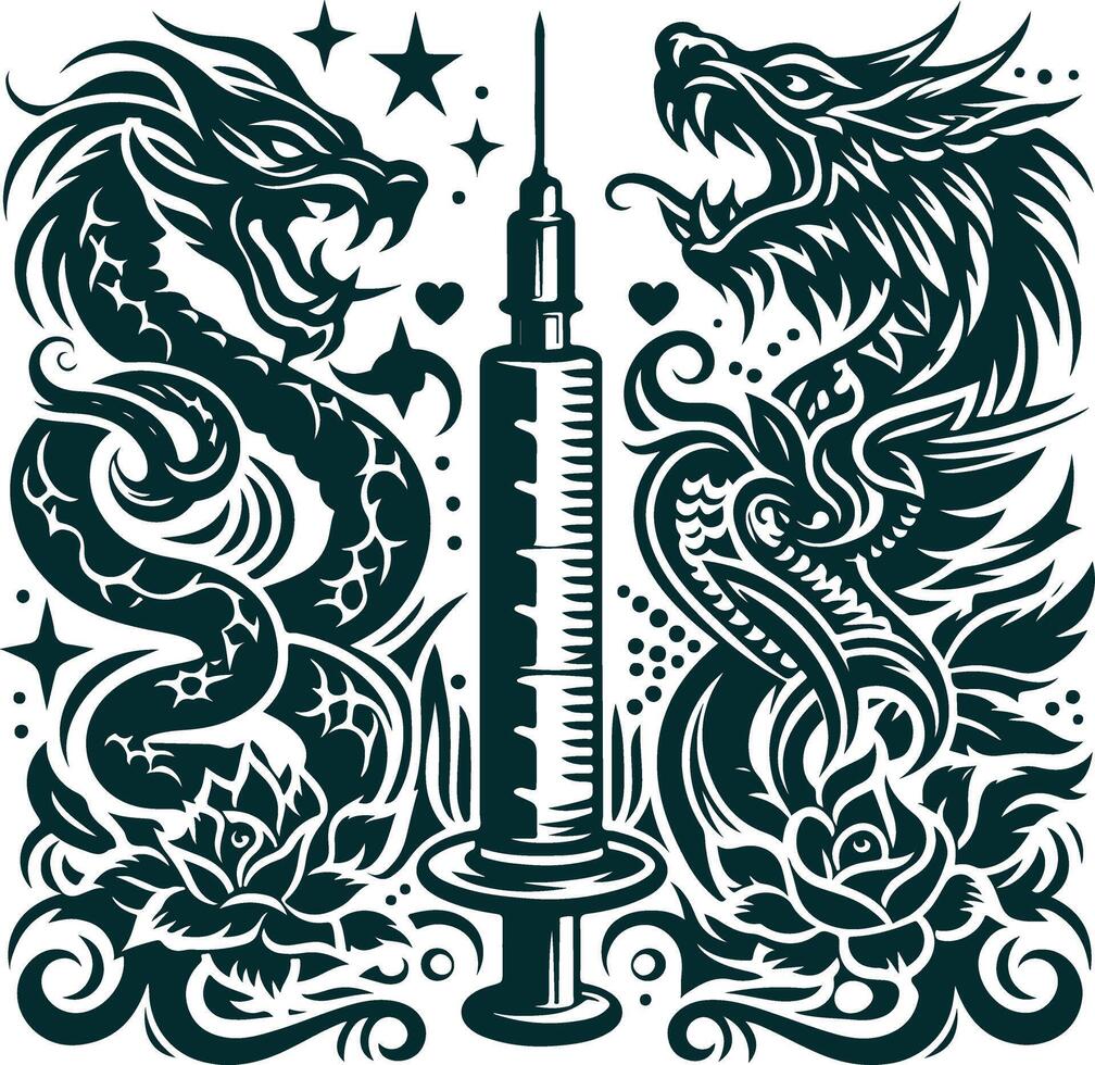 Understanding the Psychology and Personal Meanings of Tattoos vector