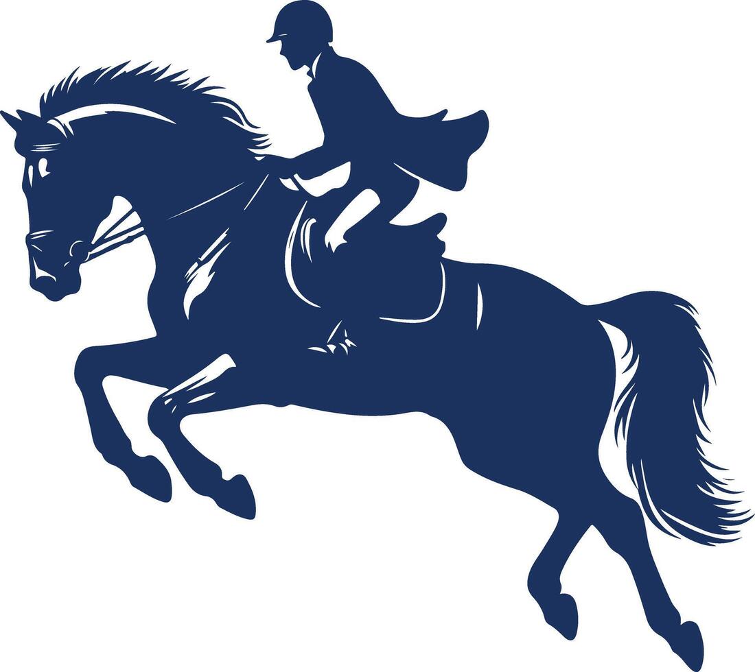 Riding a angry Horse Through the Ages of Human History vector